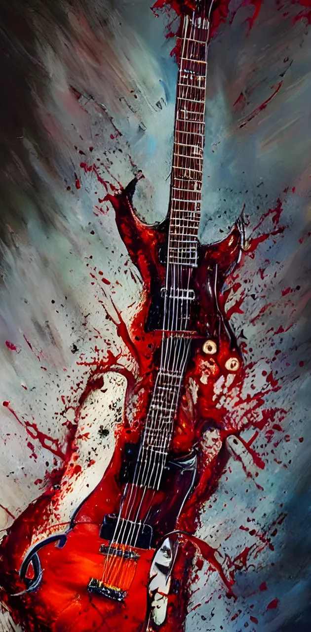 Bleeding guitar 
