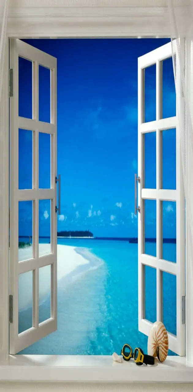 Window to beach