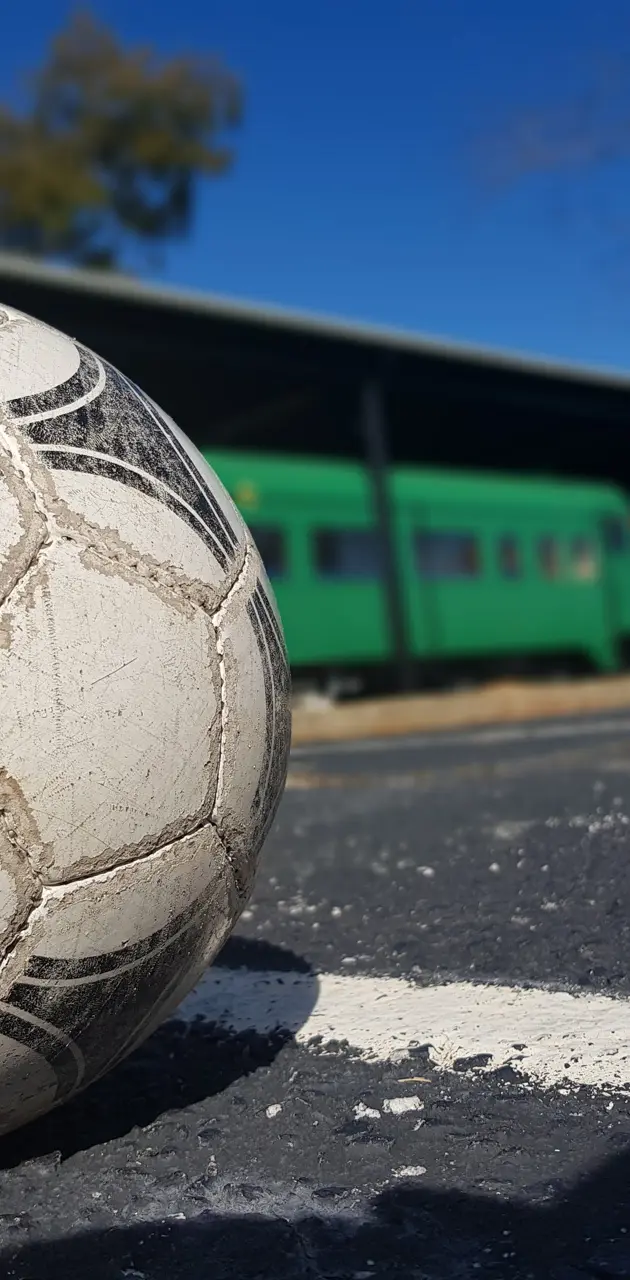 Soccer with a train