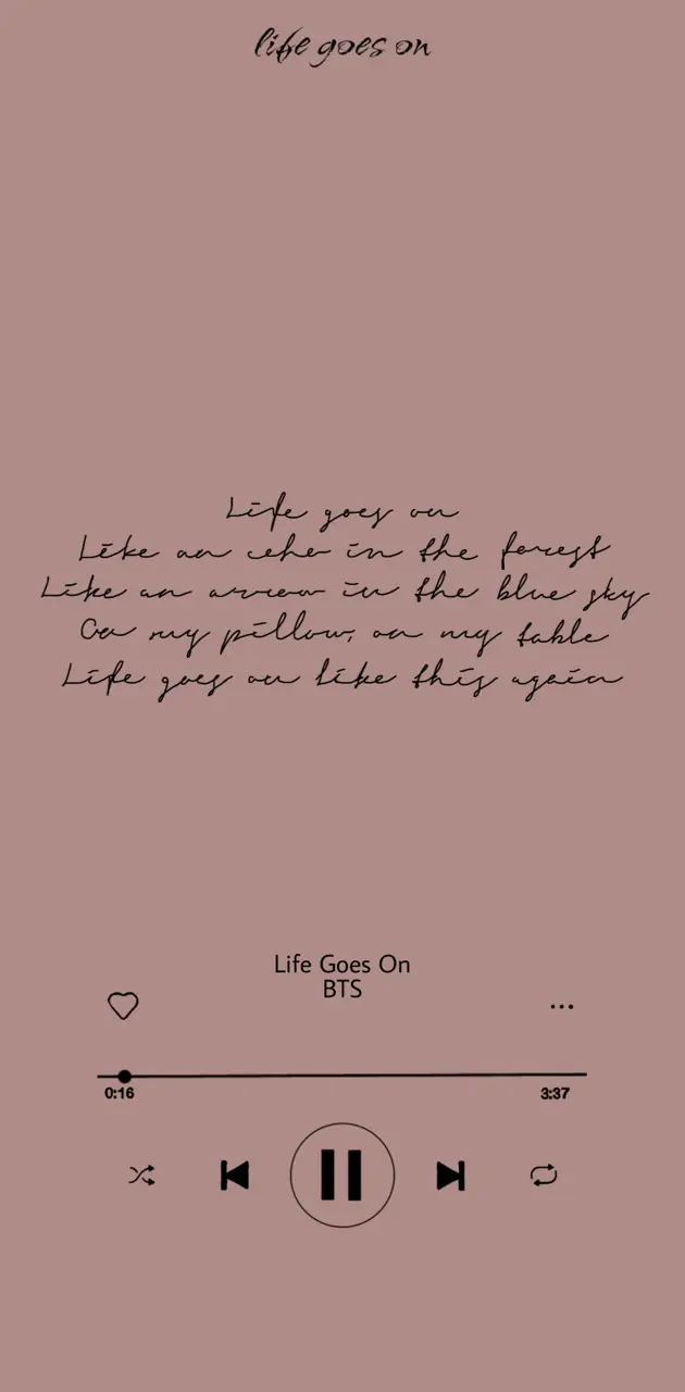 Life goes on bts