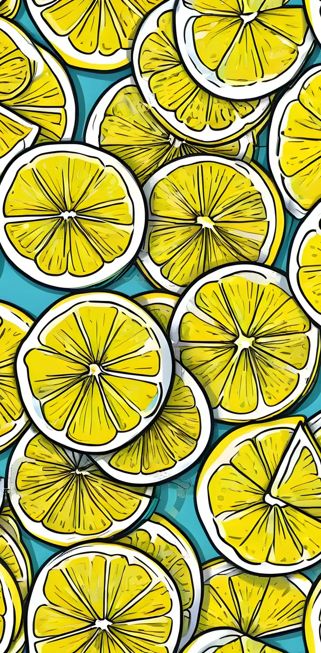 Pop Art Lemon Slices