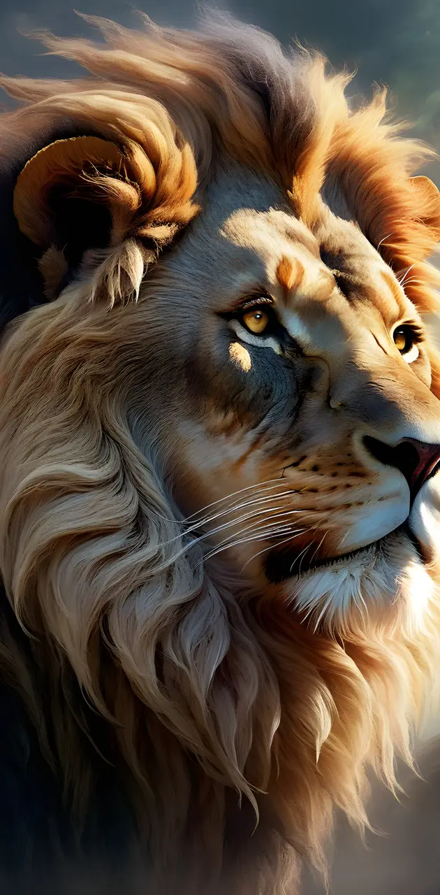 lion in profile