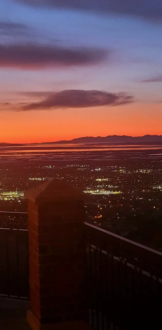 Sunset over Salt Lake