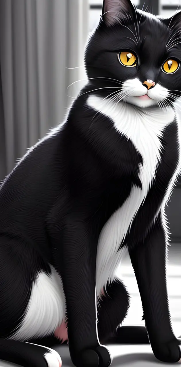 Tuxedo cat