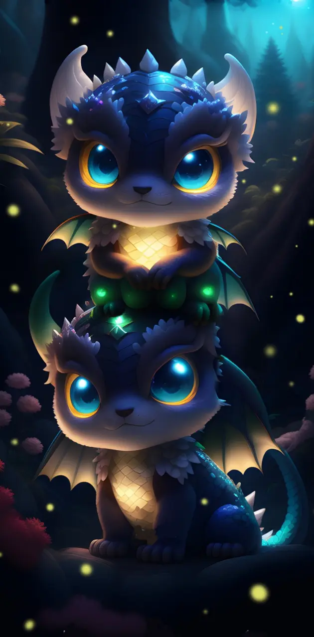 Baby dragons twins