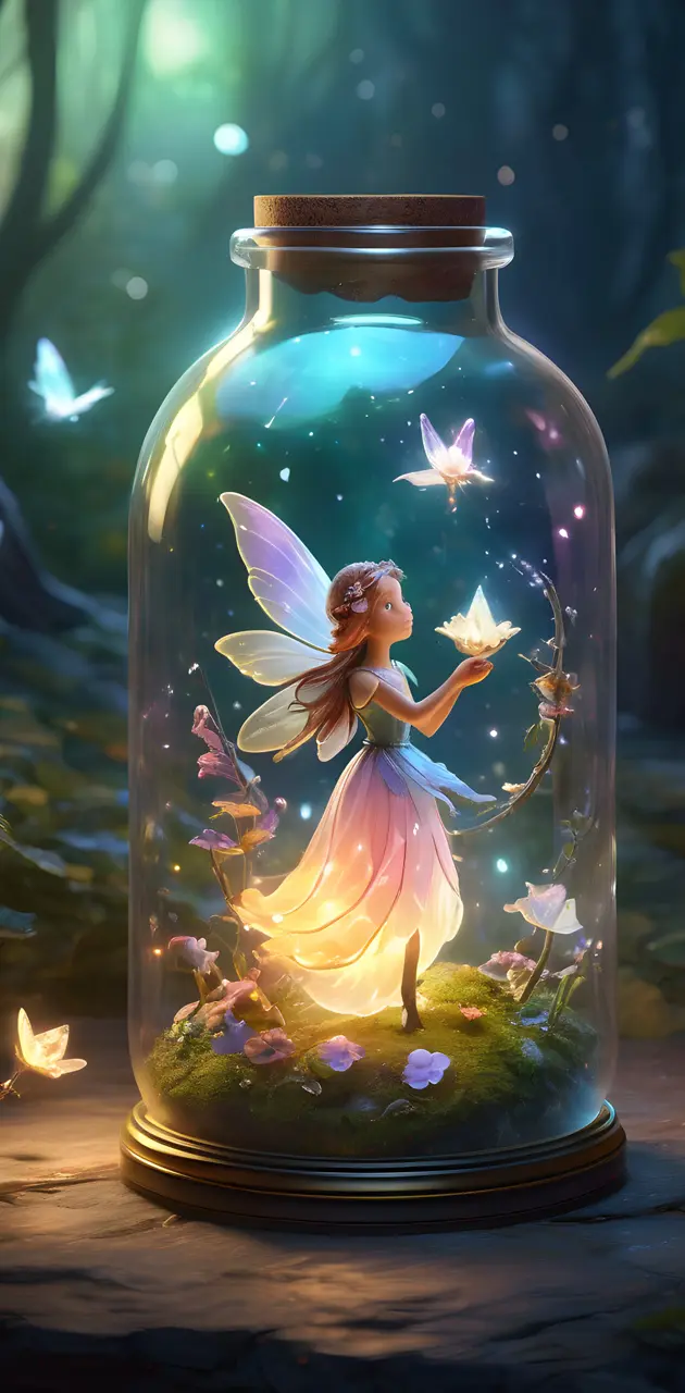 fairy in bottle