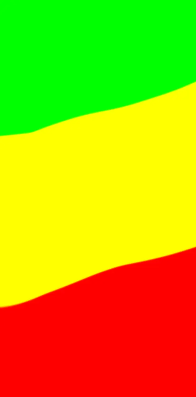 Green, Yellow and red