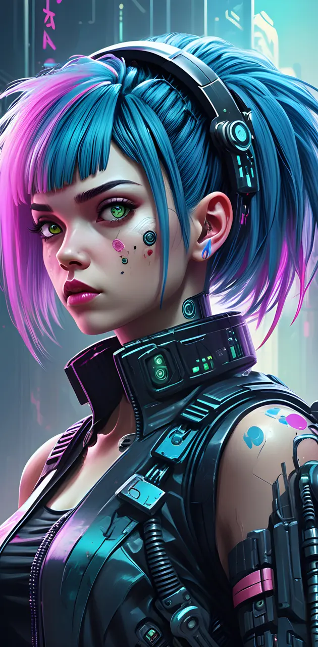 Cyberpunk girl.