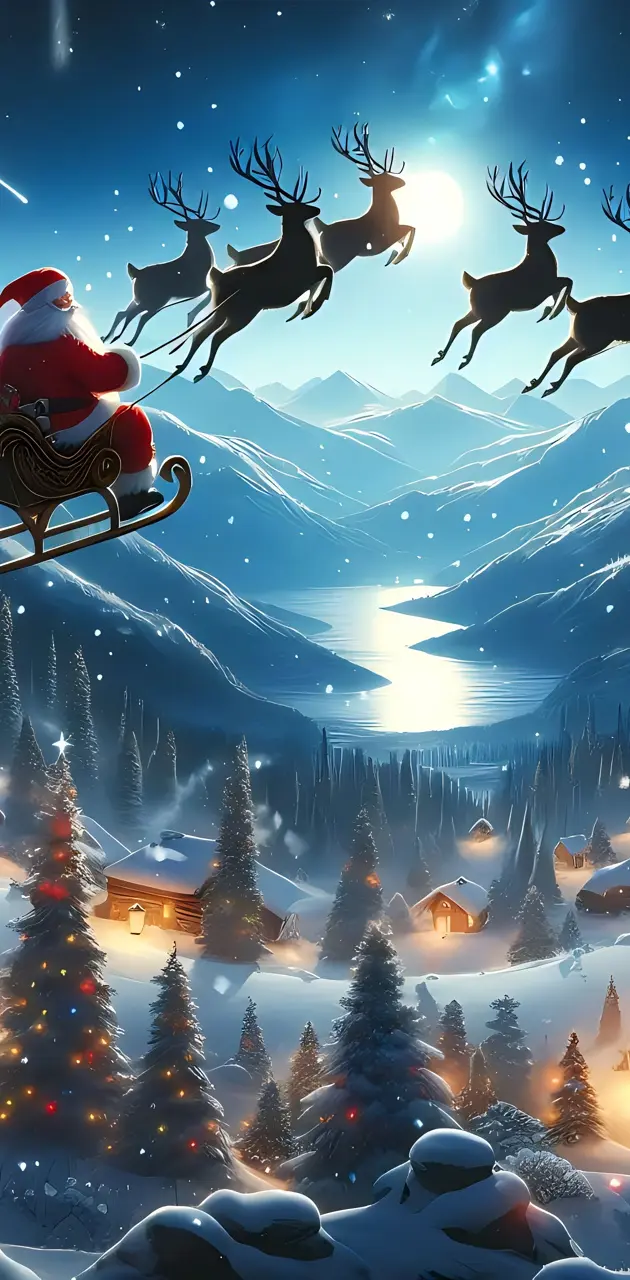 Flying Santa Claus 