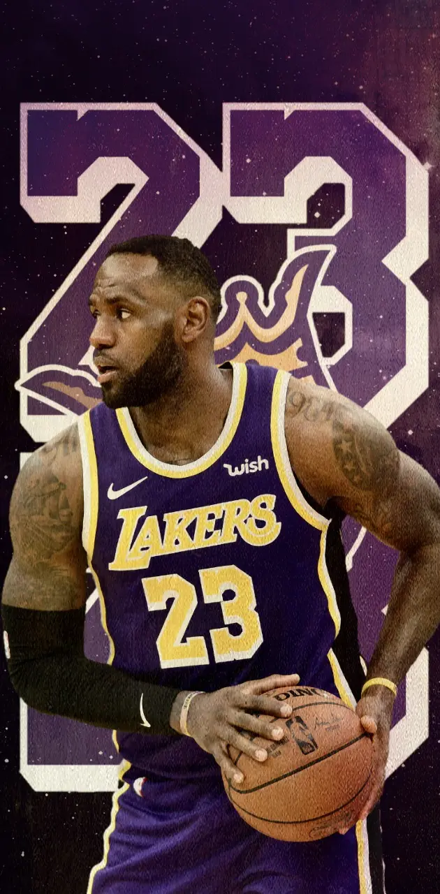 Download Basketball Iphone Lebron James Lakers Jersey Wallpaper