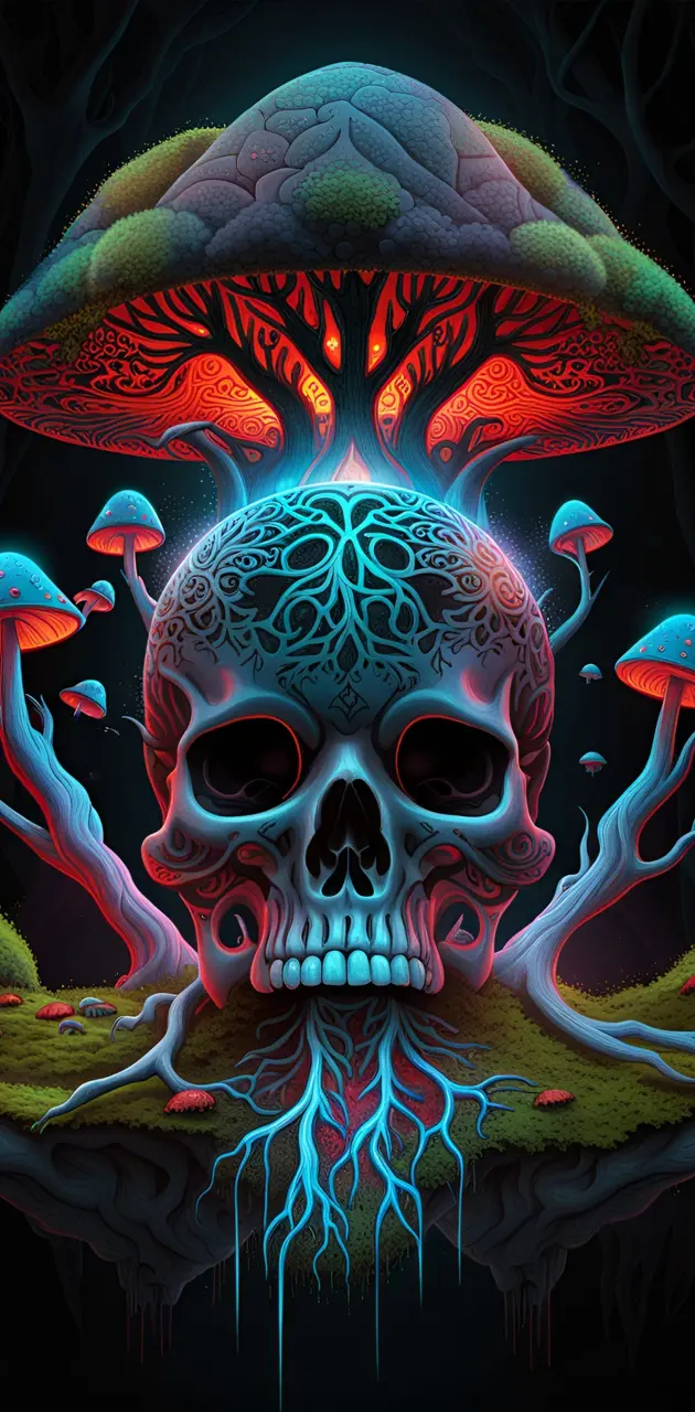 Mushroom skull