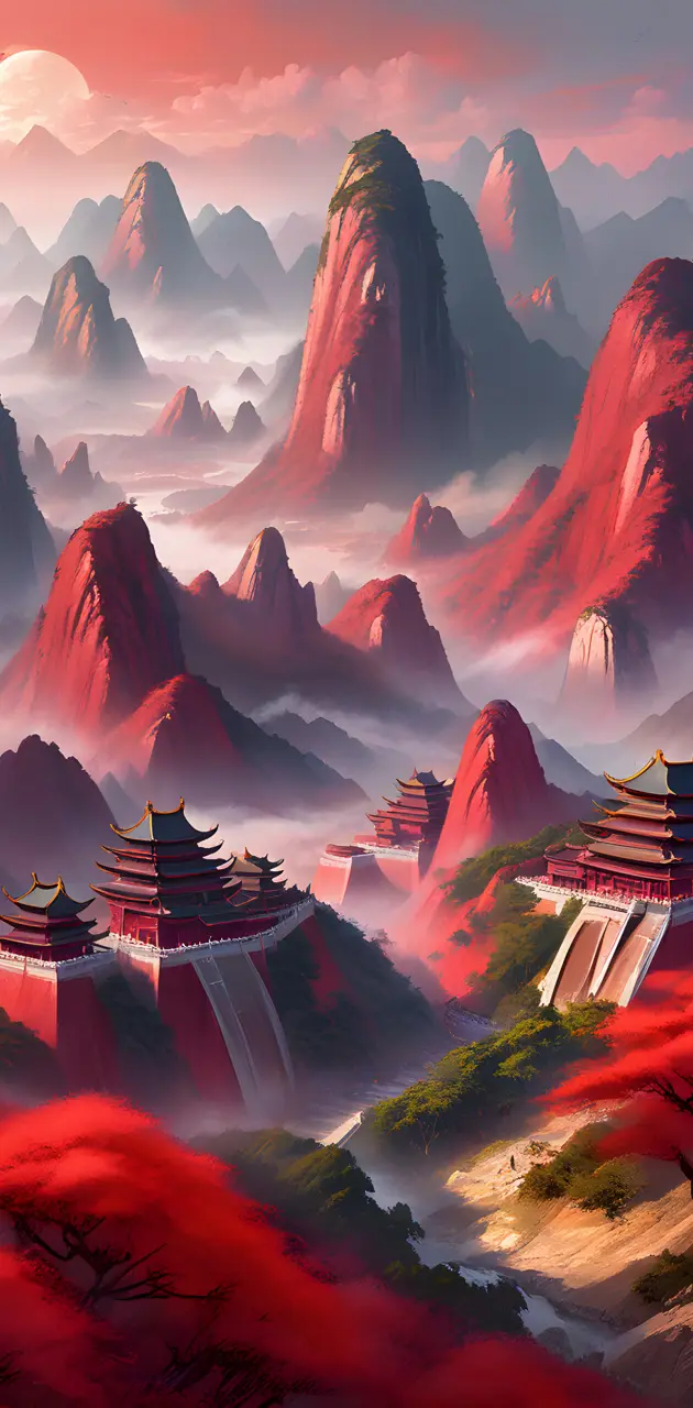 red mountain's in china