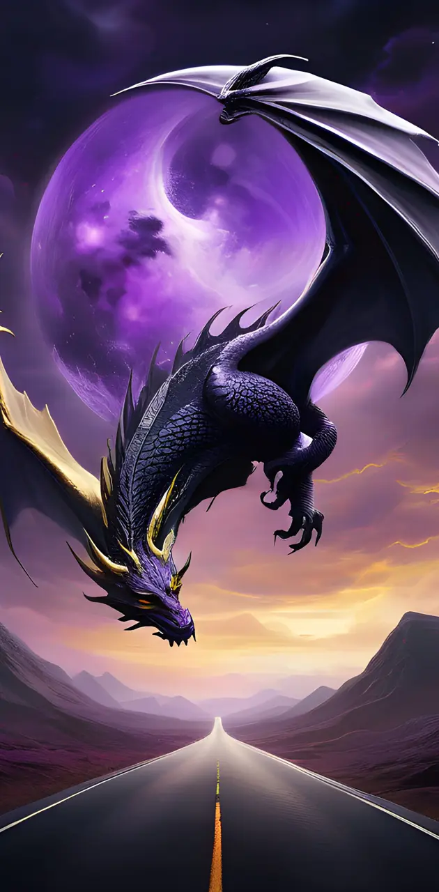 a dragon flying in the sky