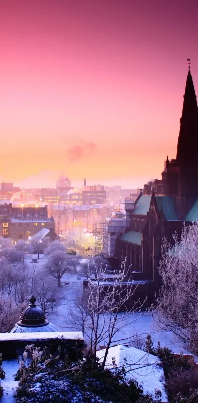 Winter City Scenery