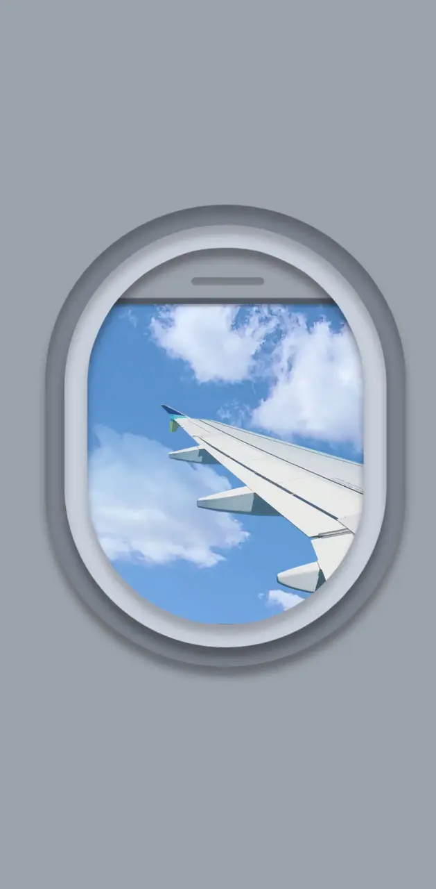 Airplane window 