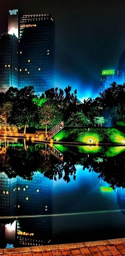 Neon light city