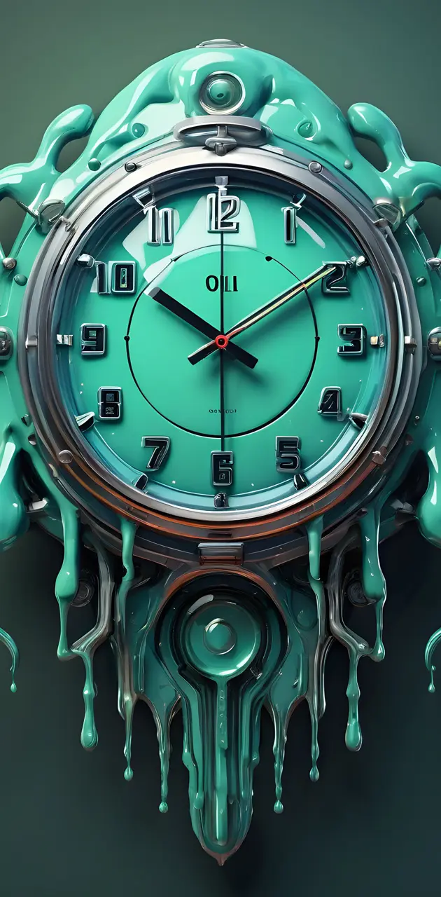 a green and gold wrist watch