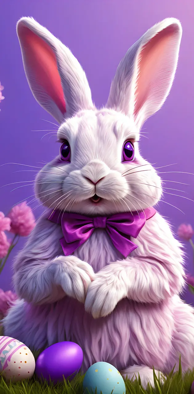 Pink easter bunny