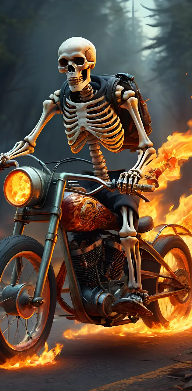 skeleton riding 🦴