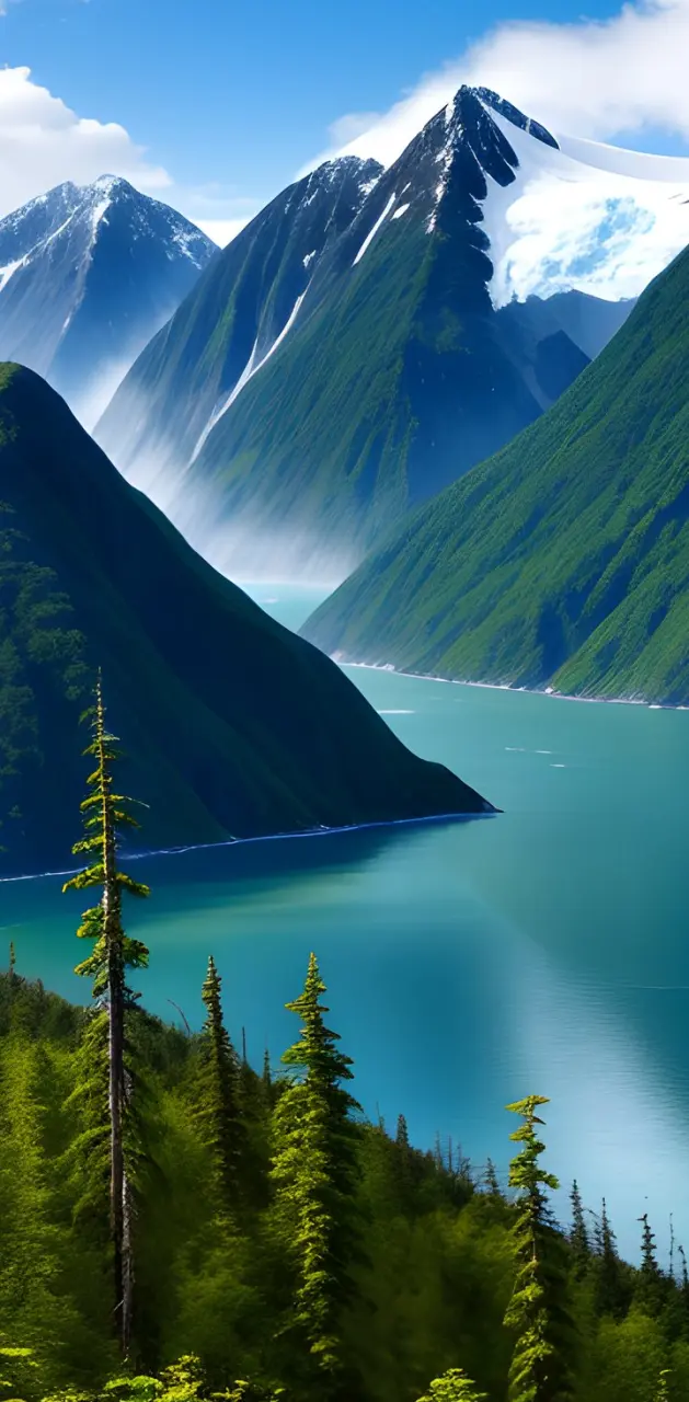 Alaska fjords 