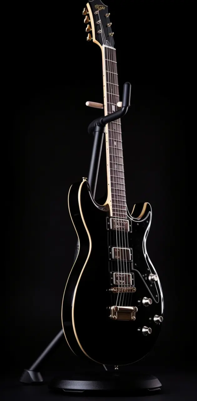 Black Guitar in Black 