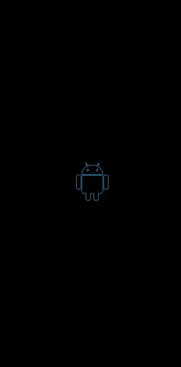 Black Android logo