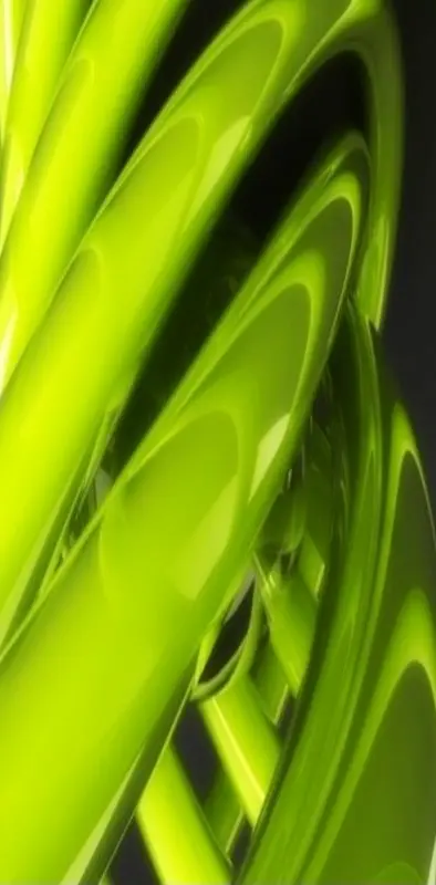 3d Abstract Green