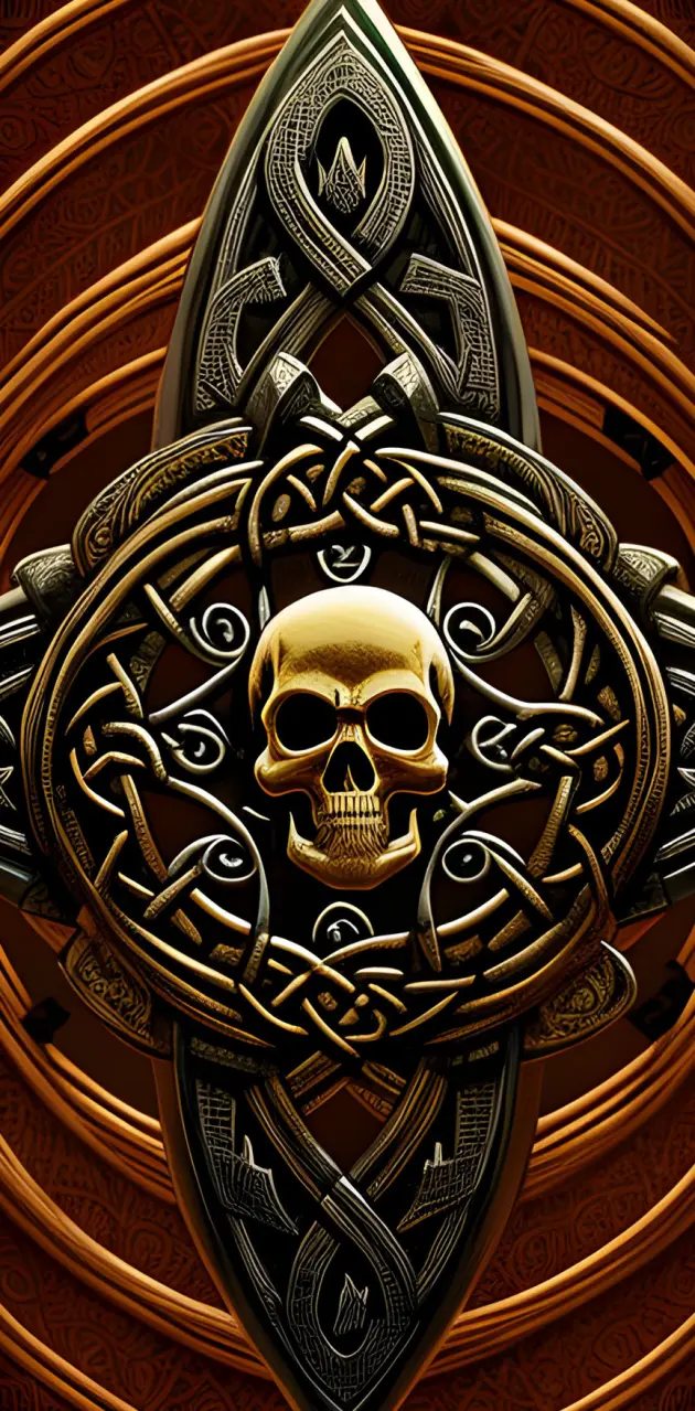 Celtic knot Skull