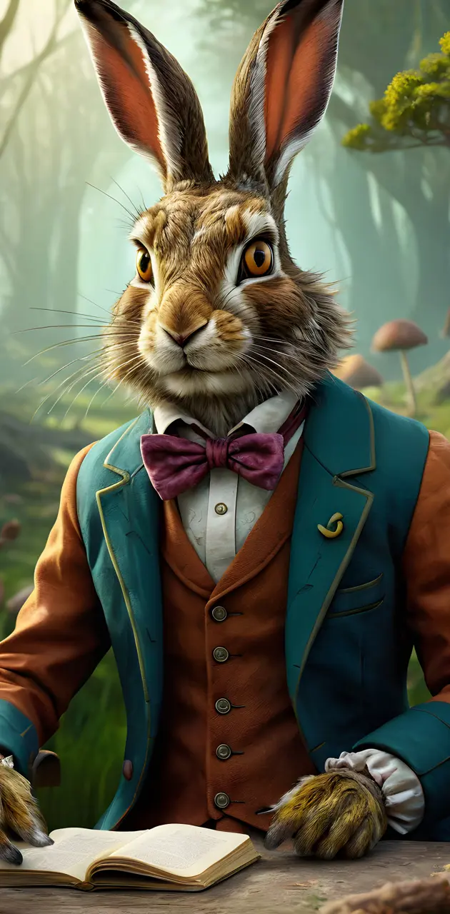 rabbit in a suit
