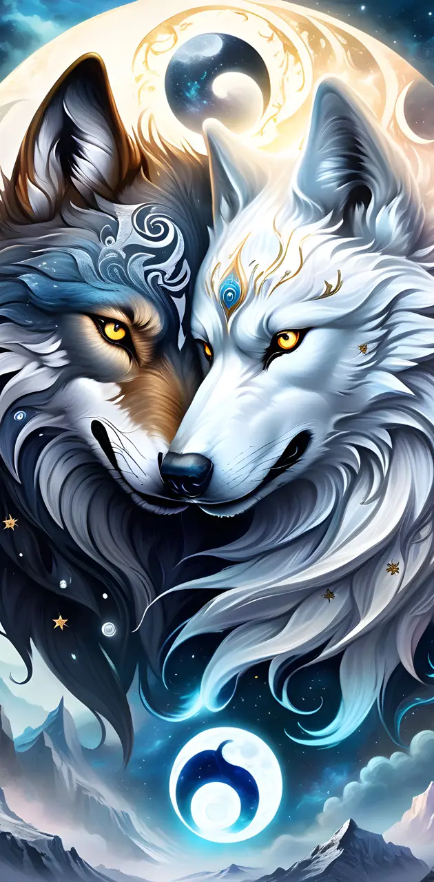 ying yang wolf