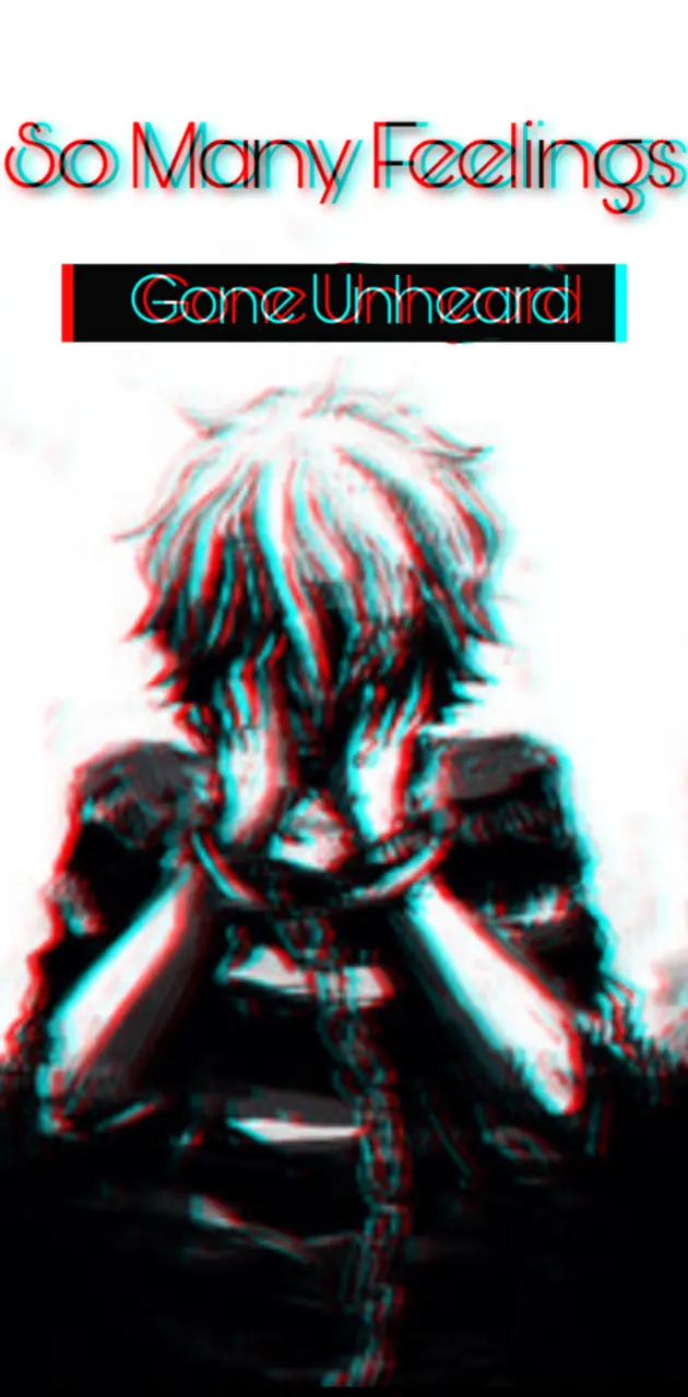 Sad anime boy 