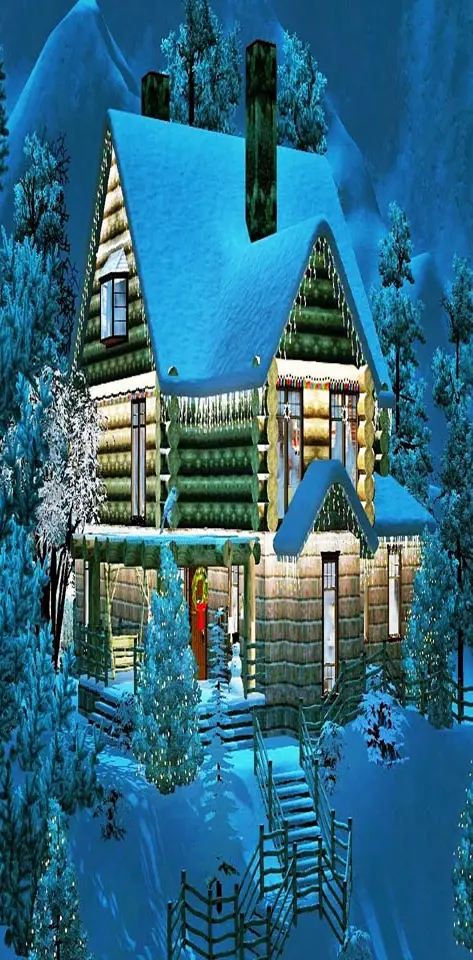 Christmas Log House