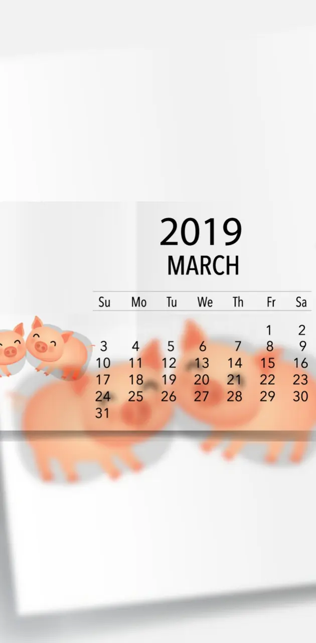 March Calendar 2019 