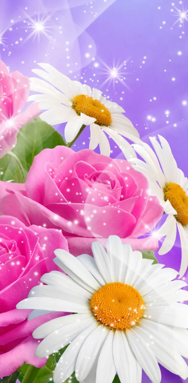 Sparkling Flowers wallpaper by _lovey_ - Download on ZEDGE™ | 3033