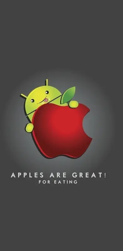 Android Eat Apple