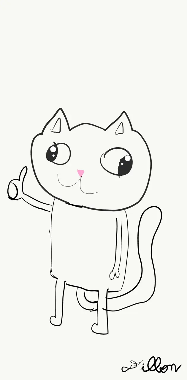 Thumbs-Up Cat