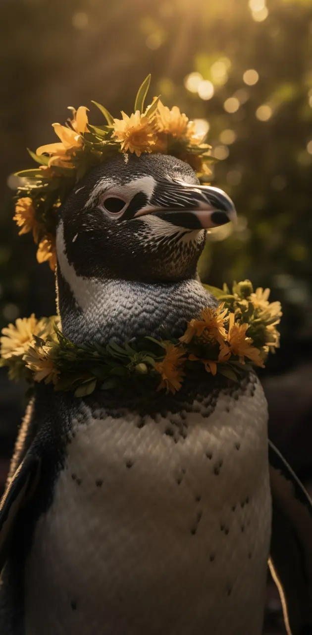 Penguin Flower Crown
