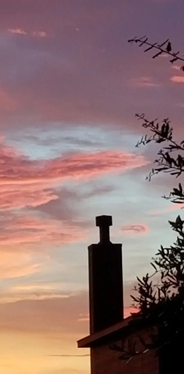 Sunset chimney