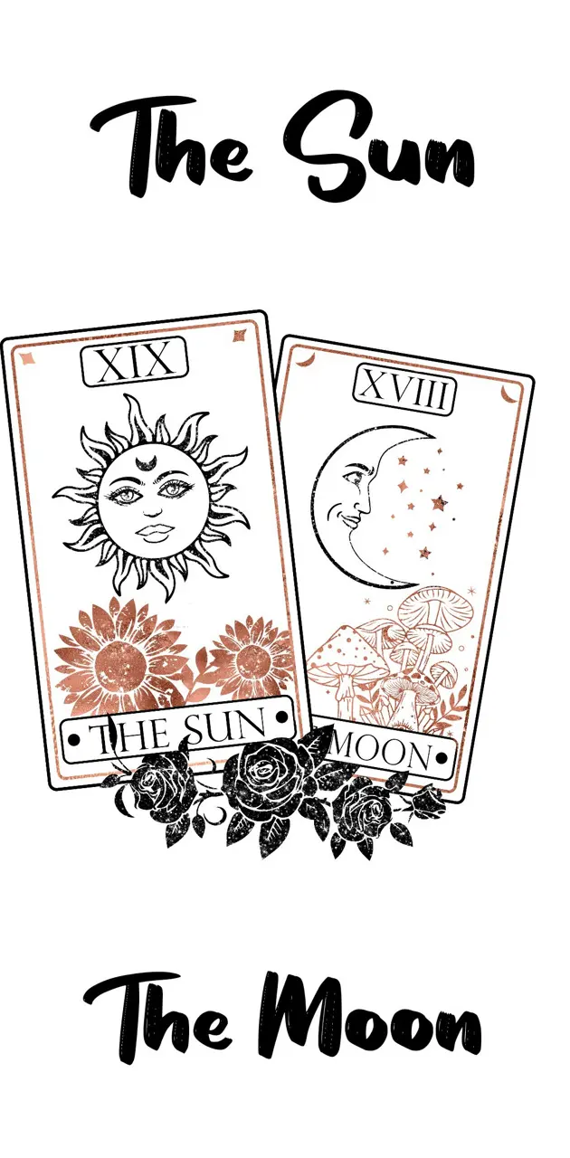 The Sun and moon