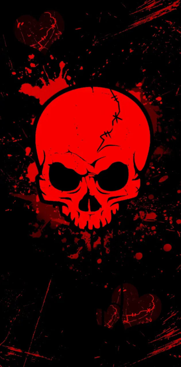 Red Lenz skull