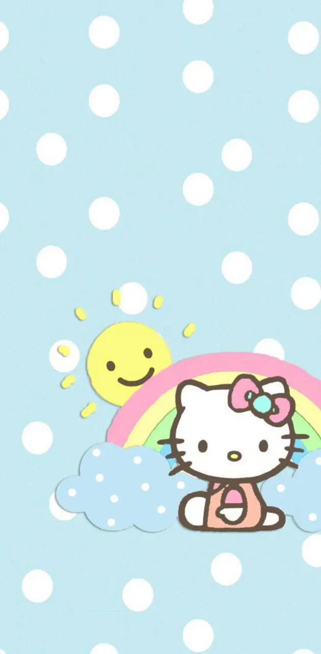 Hello kitty rainbow iphone wallpaper