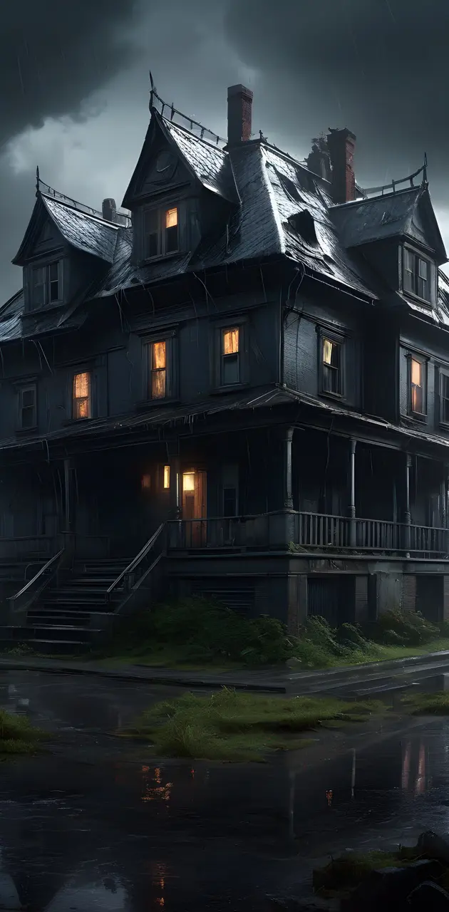 a scary house
