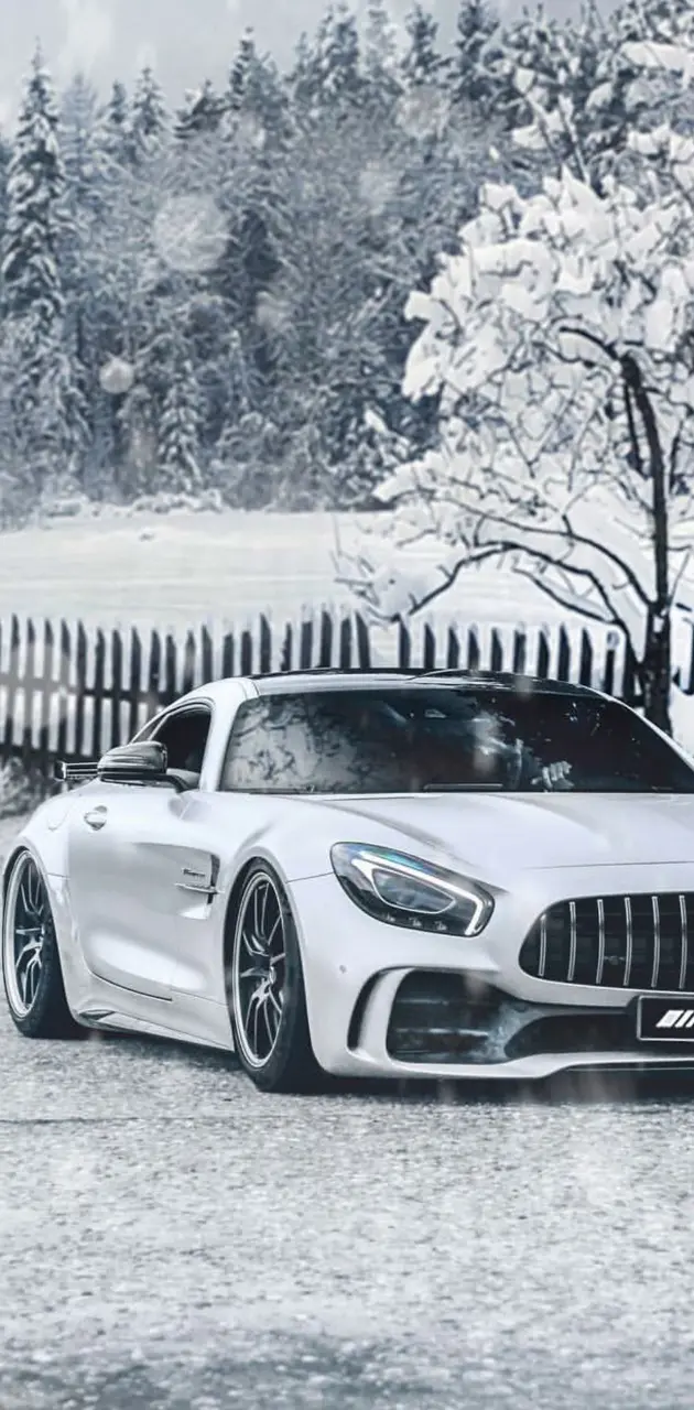 Snowy Mercedes 