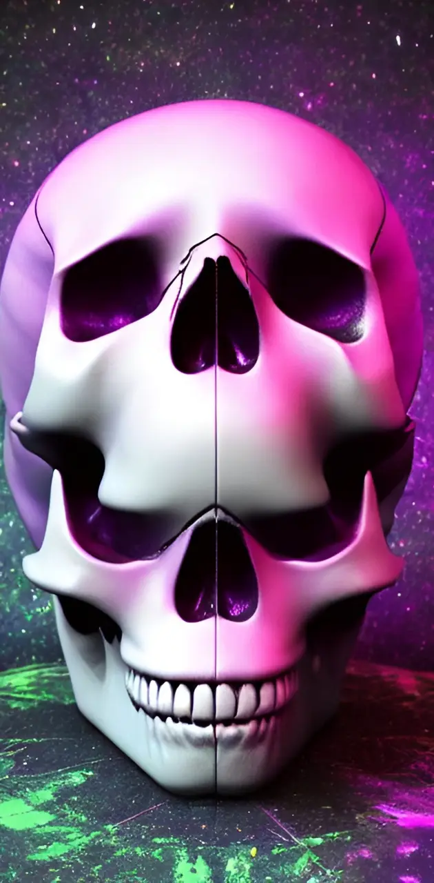 Psychodelic skull 