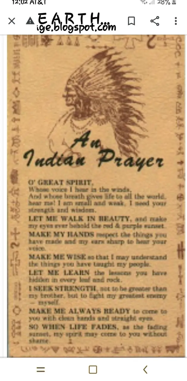 Indian prayer 