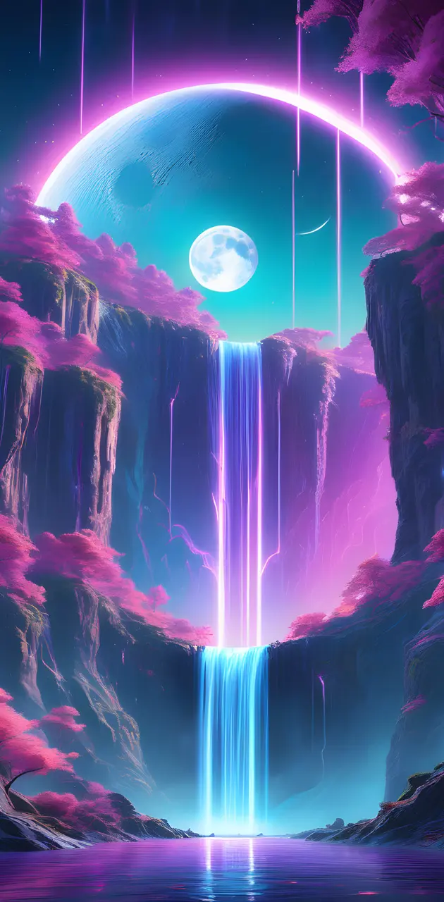 moon waterfall