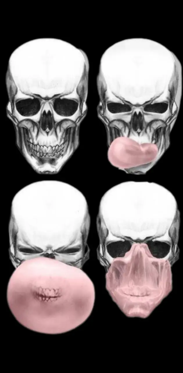 Bubblegum skull