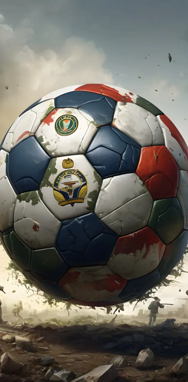 military soccer ball