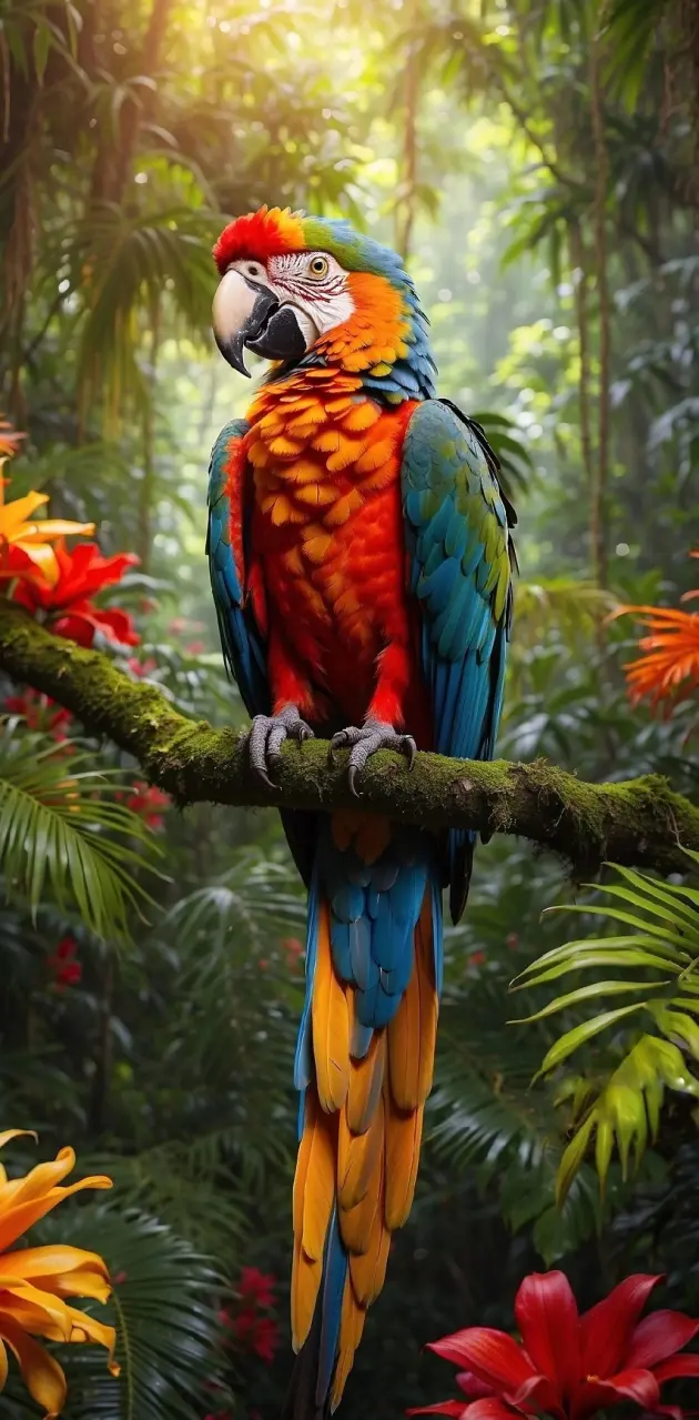 A pretty parrot