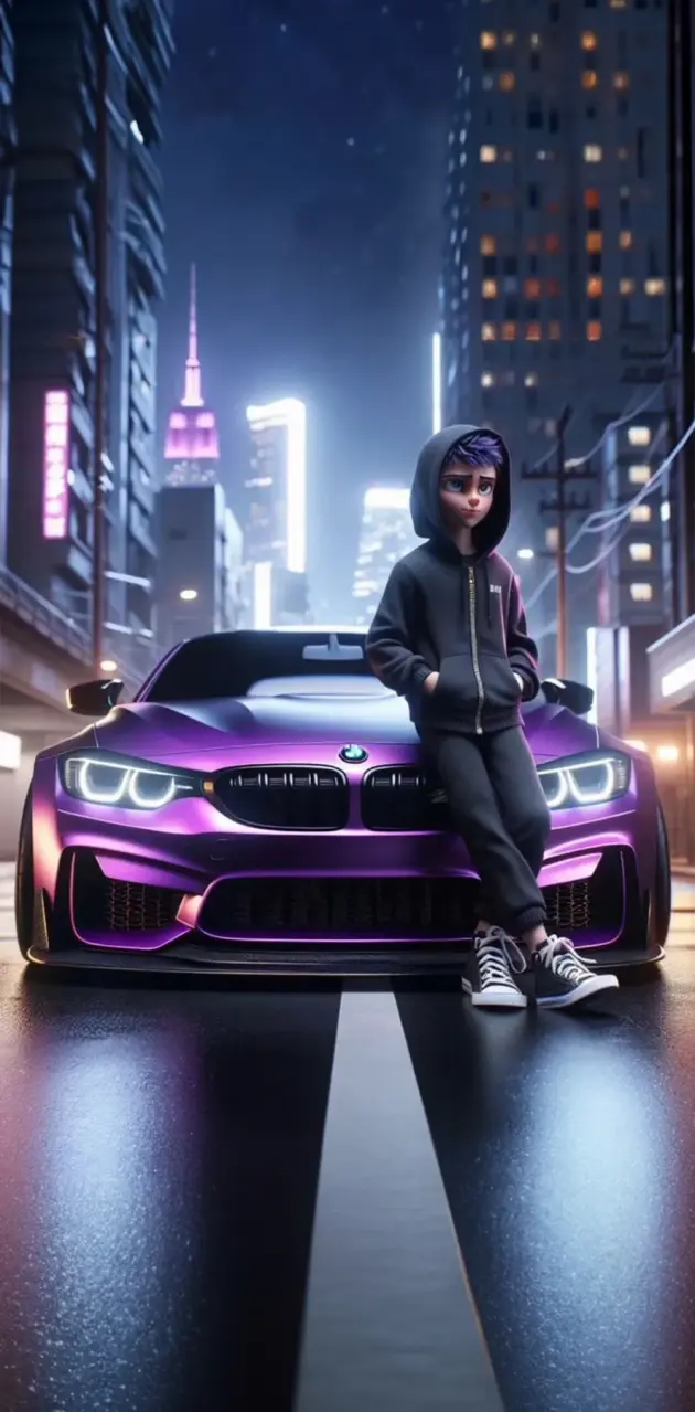 Bmw violette 